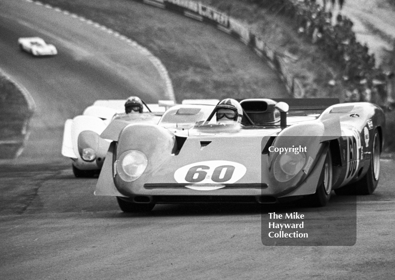 Chris Amon, Ferrari 312P, Brands Hatch, BOAC 500 1969.
