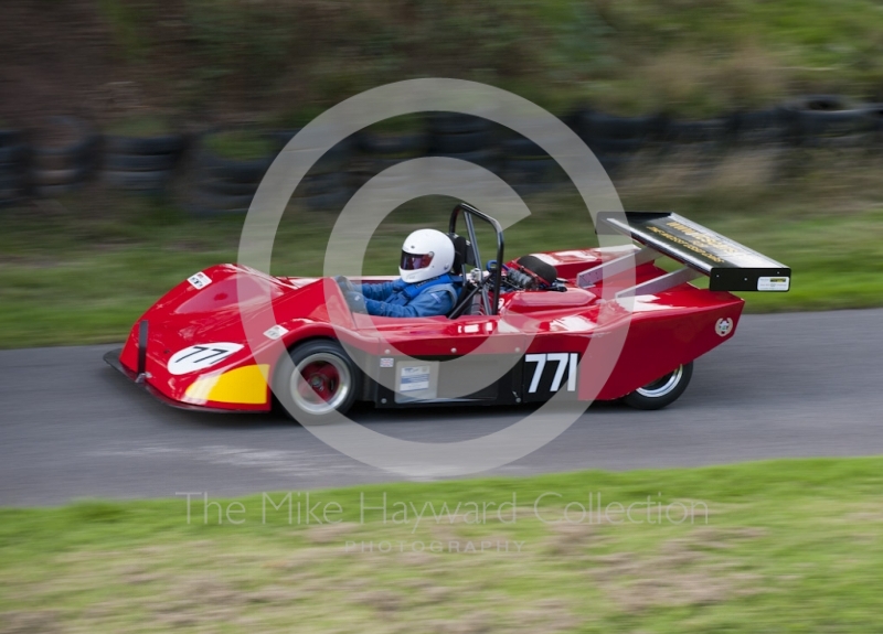 Tim Cross, OMS SC1, Hagley and District Light Car Club meeting, Loton Park Hill Climb, September 2013.