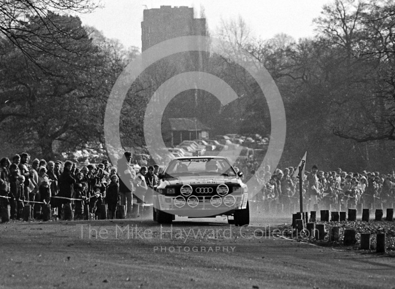 Audi Quattro (44 CMN), 1983 Lombard RAC Rally, Sutton Park
