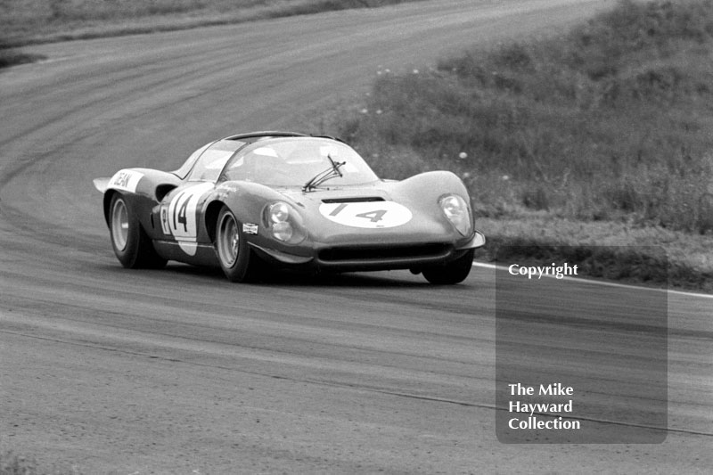 Tony Dean, Ferrari Dino 206 S, 1968 Tourist Trophy, Oulton Park.
