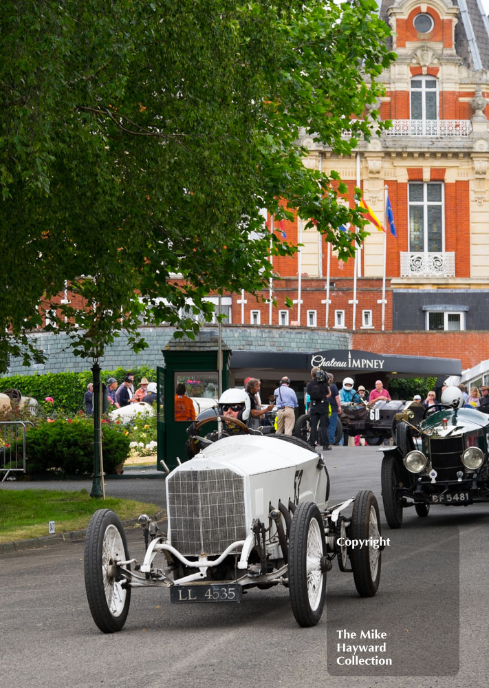 David Biggins, Daimler Mercedes Rennwagen,&nbsp;Chateau Impney Hill Climb, 2015.
