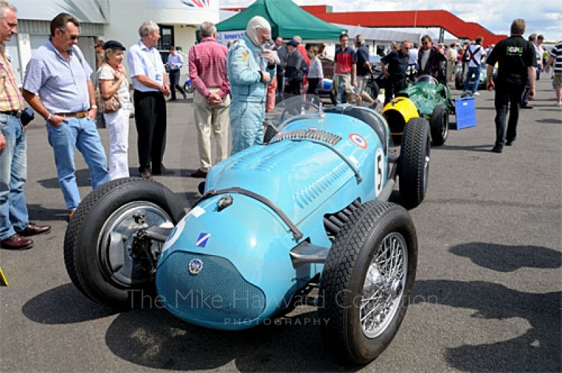 Richard Pilkington, 1950 Talbot T26, in the paddock prior to the HGPCA pre-1966 Grand Prix Cars Race, Silverstone Classic 2009.
