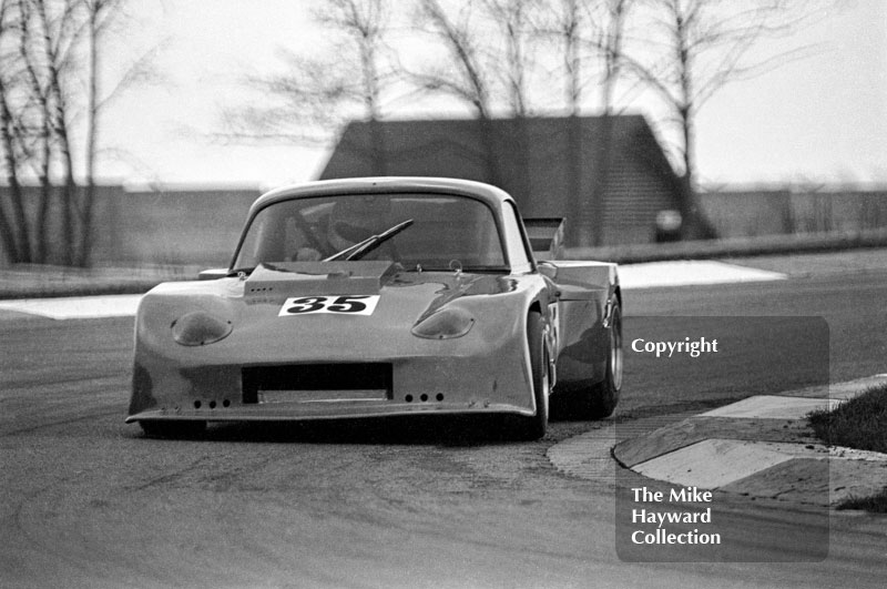 Graham Goode, Lotus Elan BDG, Round 1 of the 1981 Motoring News Donington Grand Touring Car Championship.
