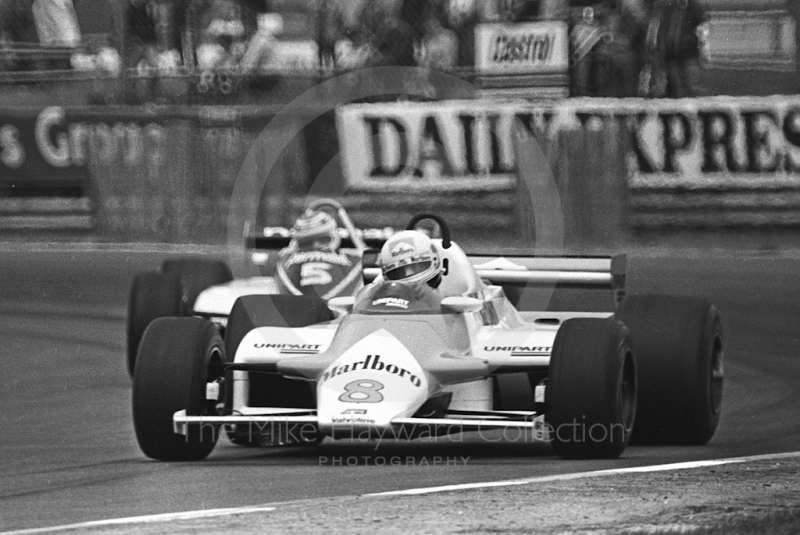 Andrea de Cesaris, McLaren MP4, Silverstone, British Grand Prix 1981.
