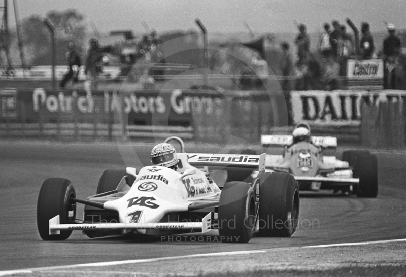 Alan Jones, Williams FW07C Cosworth V8, Silverstone, British Grand Prix 1981.
