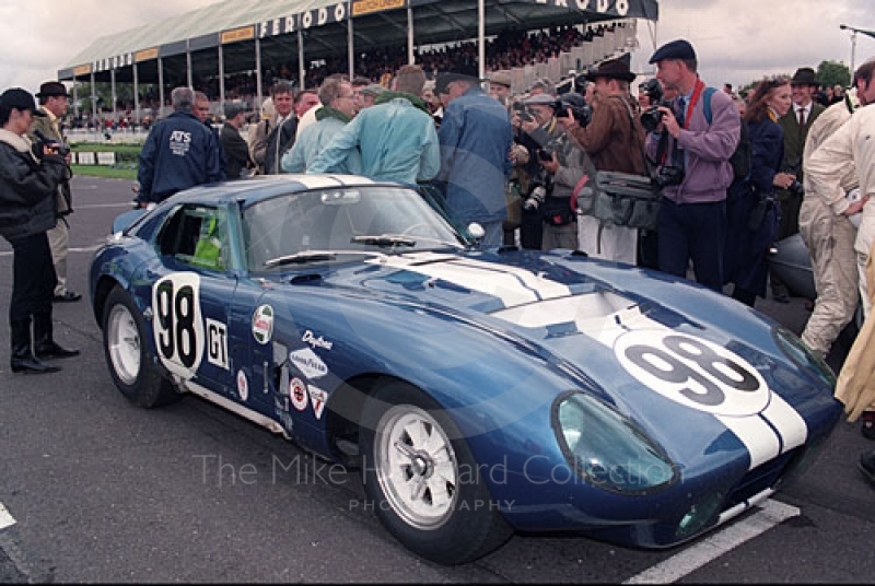 A Shelby Cobra on the grid, Goodwood Revival, 1999.