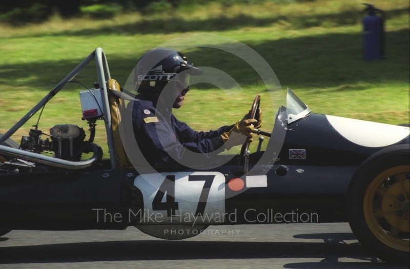 Jon Brough, Cooper Mk V, Hagley and District Light Car Club meeting, Loton Park Hill Climb, July 2000.