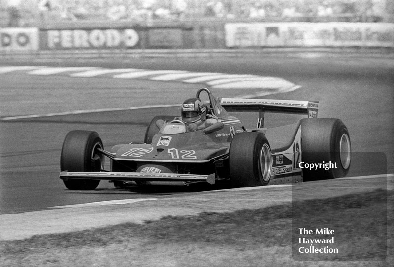 Gilles Villeneuve, Ferrari 312T4 V12, Silverstone, 1979 British Grand Prix.
