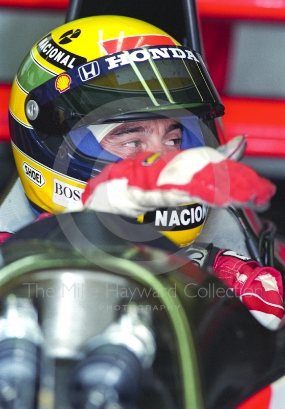 Ayrton Senna, McLaren Honda&nbsp;MP4/7A, British Grand Prix, Silverstone, 1992
