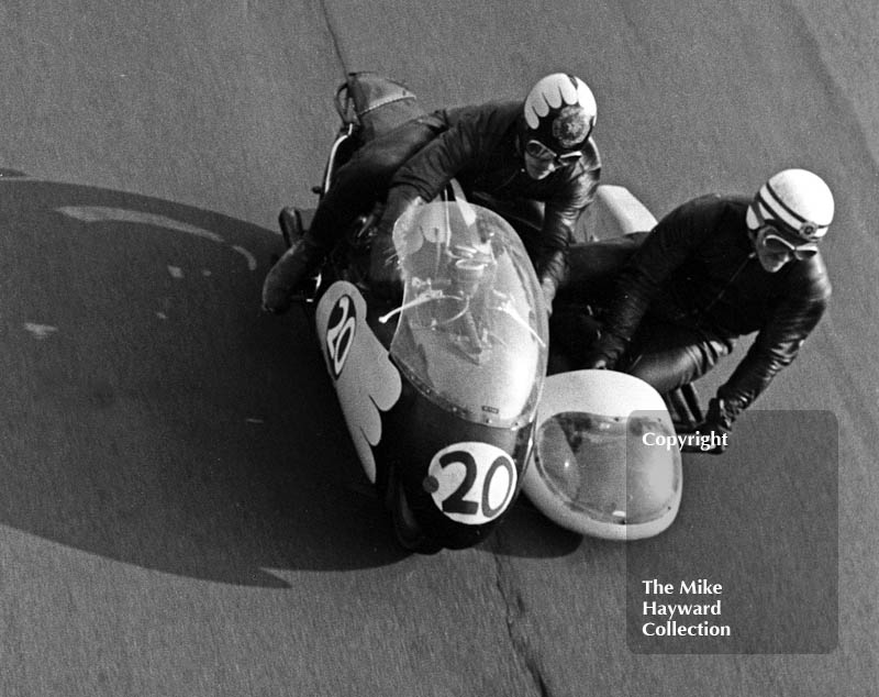 Sidecars, Clay Hill, Oulton Park, 1966
