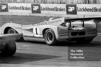 John Foulston, McLaren M8D, Atlantic Computer Historic GT Championship, Historic Championships Meeting, Donington Park, 1983.

