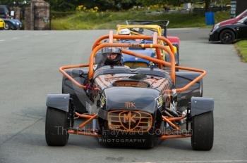 Steve Morgan, MK Indy, Hagley and District Light Car Club meeting, Loton Park Hill Climb, August 2012. 