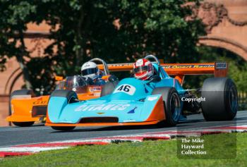 Andrew Huxtable, Chevron B34, Andrew Smith, March 79B, Derek Bell Trophy, 2016 Gold Cup, Oulton Park.
