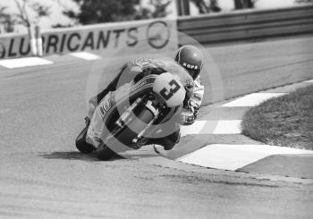 Randy Mamola, Suzuki 500, at Donington Park, April 1982.