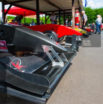 Nose cones in the paddock, Shelsley Walsh Hill Climb, June 1st 2014. 