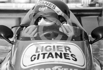 Jacques Laffite, Ligier JS11, Silverstone, British Grand Prix 1979.
