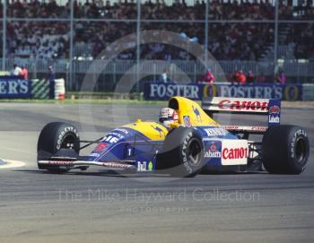 Nigel Mansell, Williams FW14, Silverstone, British Grand Prix, Silverstone, 1991.
