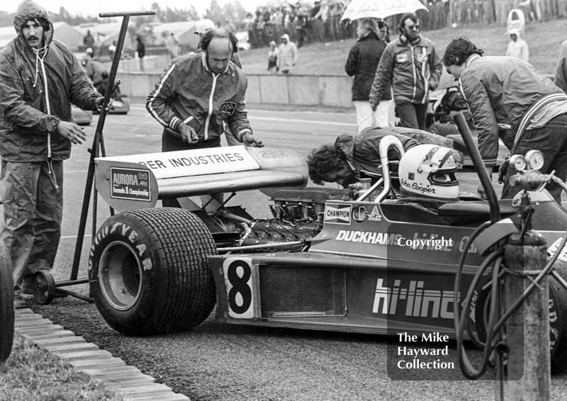 John Cooper, Cooper Industries Ensign MN09, 1979 Aurora AFX British F1 Championship, Donington Park
