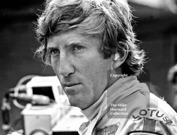 Jochen Rindt in pensive mood, Brands Hatch, British Grand Prix 1970.
