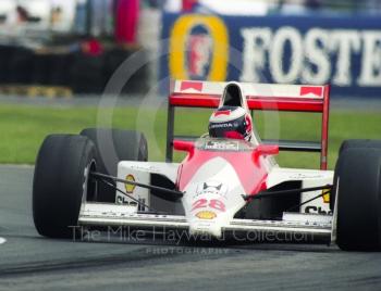 Gerhard Berger, McLaren Honda MP4/5B, Silverstone, British Grand Prix 1990.
