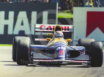 Nigel Mansell, Williams FW14, Silverstone, British Grand Prix, Silverstone, 1991.
