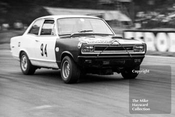 John Myerscough, John Allerton Vauxhall Viva, reg no NUG 400F, Oulton Park, Gold Cup meeting 1969.
