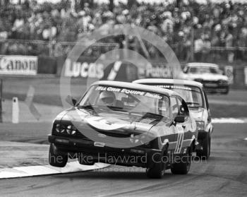 Nick Whiting, Richard Grant Ford Capri, British Touring Car Championship round, 1981 British Grand Prix, Silverstone.
