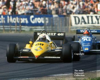 Alain Prost, Renault RE40, British Grand Prix, Silverstone, 1983
