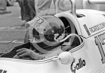 Ricardo Zunino, Charles Clowes Racing Arrows A1/A2, 1979 Aurora AFX British F1 Championship, Donington Park
