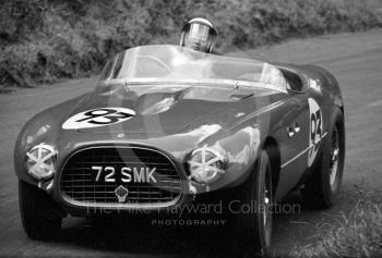 B Worth, Ferrari 166, reg no 72 SMK, MAC Shelsley Walsh Hill Climb, June 1968