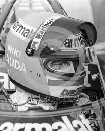 Niki Lauda, Parmalat Brabham Alfa BT48, Silverstone, British Grand Prix 1979.
