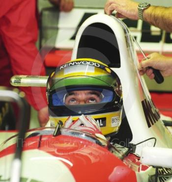 Ayrton Senna, McLaren MP4-8, Silverstone, British Grand Prix 1993.
