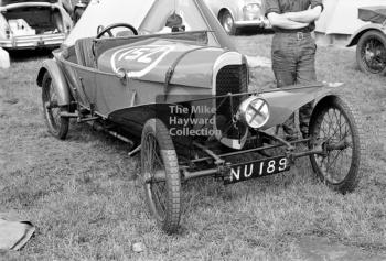 1921 GN in the paddock, reg no NU 189, 1969 VSCC Richard Seaman Trophies meeting, Oulton Park.