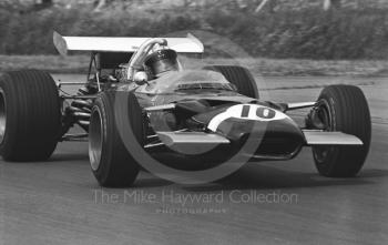 Jo Siffert, Rob Walker Lotus 49B, Silverstone, 1969 British Grand Prix.
