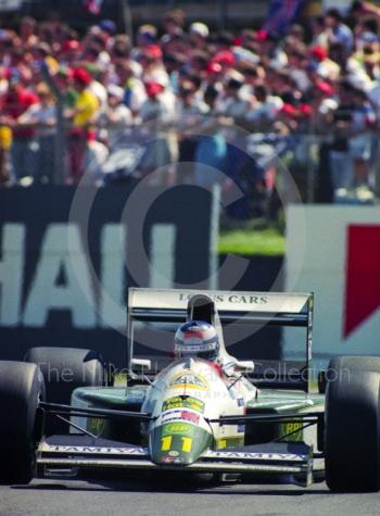 Mika Hakkinen, Lotus 102B, Silverstone, British Grand Prix 1991.
