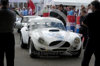 Wolfe/Hall AC Cobra in the paddock, Silverstone Classic 2010