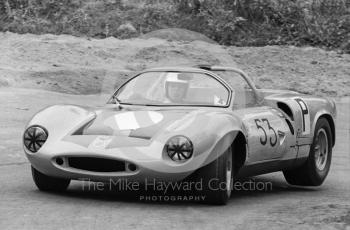 John Burton, Worcestershire Racing Asscociation Ginetta G16, Prescott, September, 1968, first in class
