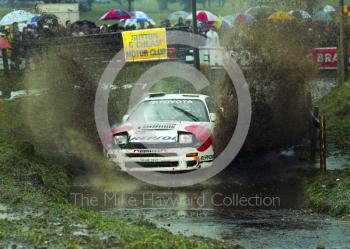 Marku Alen, 3rd place, Toyota Celica (K-AM 7462), 1992 RAC Rally, Weston Park
