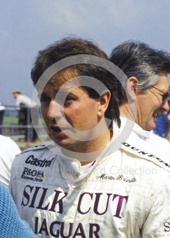 Martin Brundle in the pits, Silverstone 1000km FIA World Sports-Prototype Championship (round 4).
