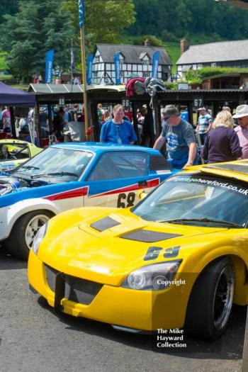 Vauxhall VX220, Triumph TR7 V8, Shelsley Walsh Hill Climb, June 1st 2014. 