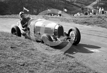 Dr Janet Missen, Bugatti T35B, Prescott Hill Climb May 1970.