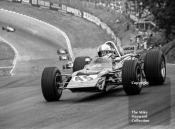 Dave Walker, Gold Leaf Team Lotus 59A, Brands Hatch, British Grand Prix meeting 1970.
