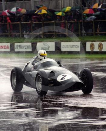 Richard Attwood, BRM 25, at the chicane, Richmond and Gordon Trophies, Goodwood Revival, 1999