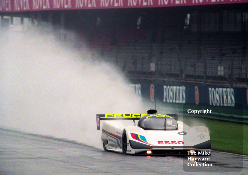 Keke Rosberg/Yannick Dalmas, Peugeot 905, Castrol BRDC Empire Trophy, World Sports Car Championship, Silverstone, 1991.