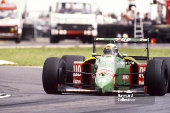 Alesandro Nannini, Benetton B189, British Grand Prix, Silverstone, 1989.
