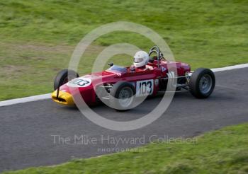 Nick Tart, March 708, Hagley and District Light Car Club meeting, Loton Park Hill Climb, September 2013. 