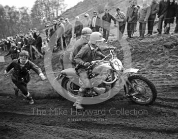 A Wilkins, WBS 650, ACU British Scramble Sidecar Drivers Championship, Hawkstone Park, 1969.