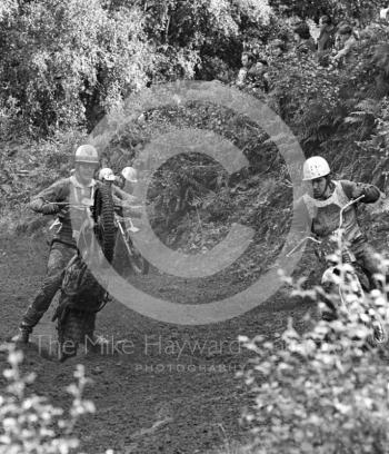Action on the hill at Hawkstone Park, August 1968.