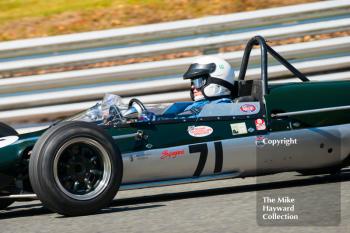 Alan Baillie, Cooper T71/73, HGPCA race for Pre 1966 Grand Prix Cars, 2016 Gold Cup, Oulton Park.
