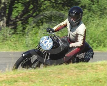 Roy Venard, Velocette MAC 350, Hagley and District Light Car Club meeting, Loton Park Hill Climb, July 2000.